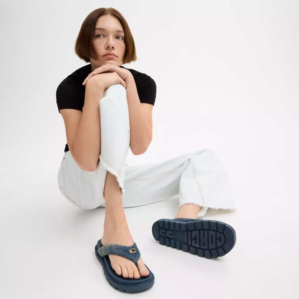 Sandales Brynn en denim « Loved »