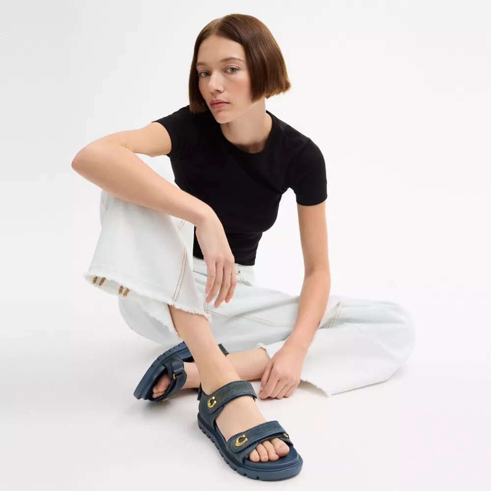 Sandales Brynn en denim « Loved »