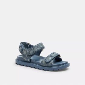 Sandales Brynn en denim signature Crystal