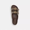 Sandales à deux lanières et boucle en jacquard emblématique