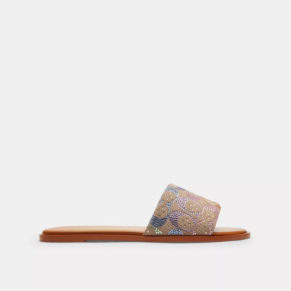 Sandales Holly en jacquard signature Crystal