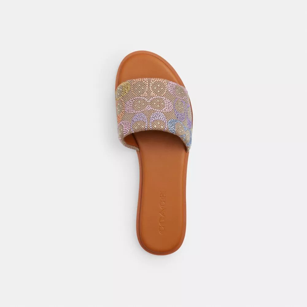 Sandales Holly en jacquard signature Crystal