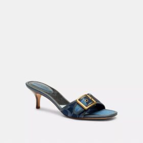 Sandales Margot avec patchwork en denim emblématique