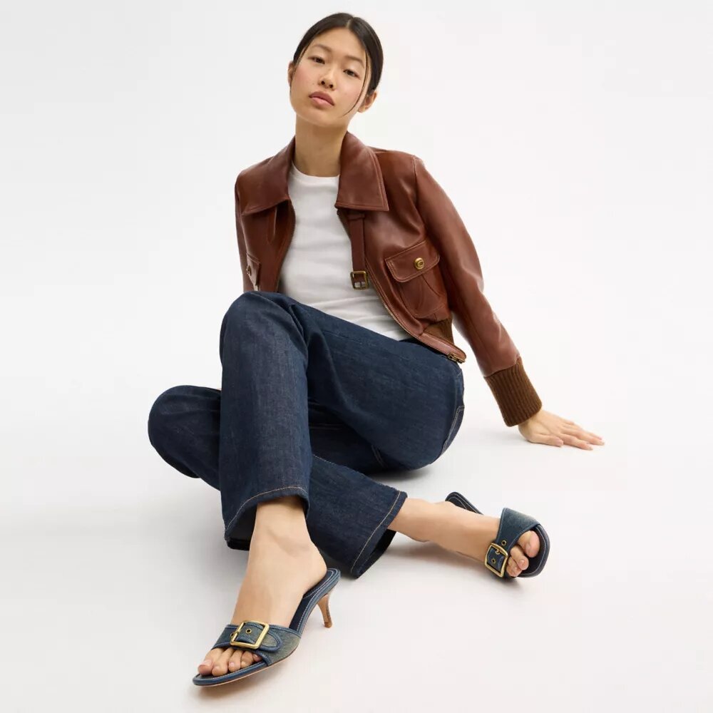 Sandales Margot en denim « Loved »