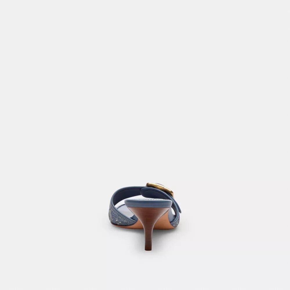 Sandales Margot en denim signature pailleté