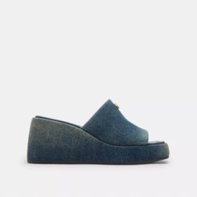 Sandales à plateforme Marie en denim « Loved »