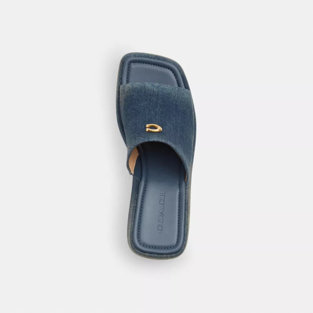 Sandales à plateforme Marie en denim « Loved »