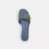 Sandales plates Margot en denim signature pailleté