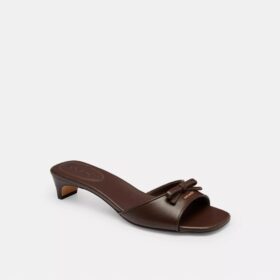 Sandales à talons bobine et nœud