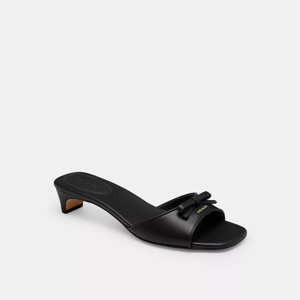 Sandales à talons bobine et nœud