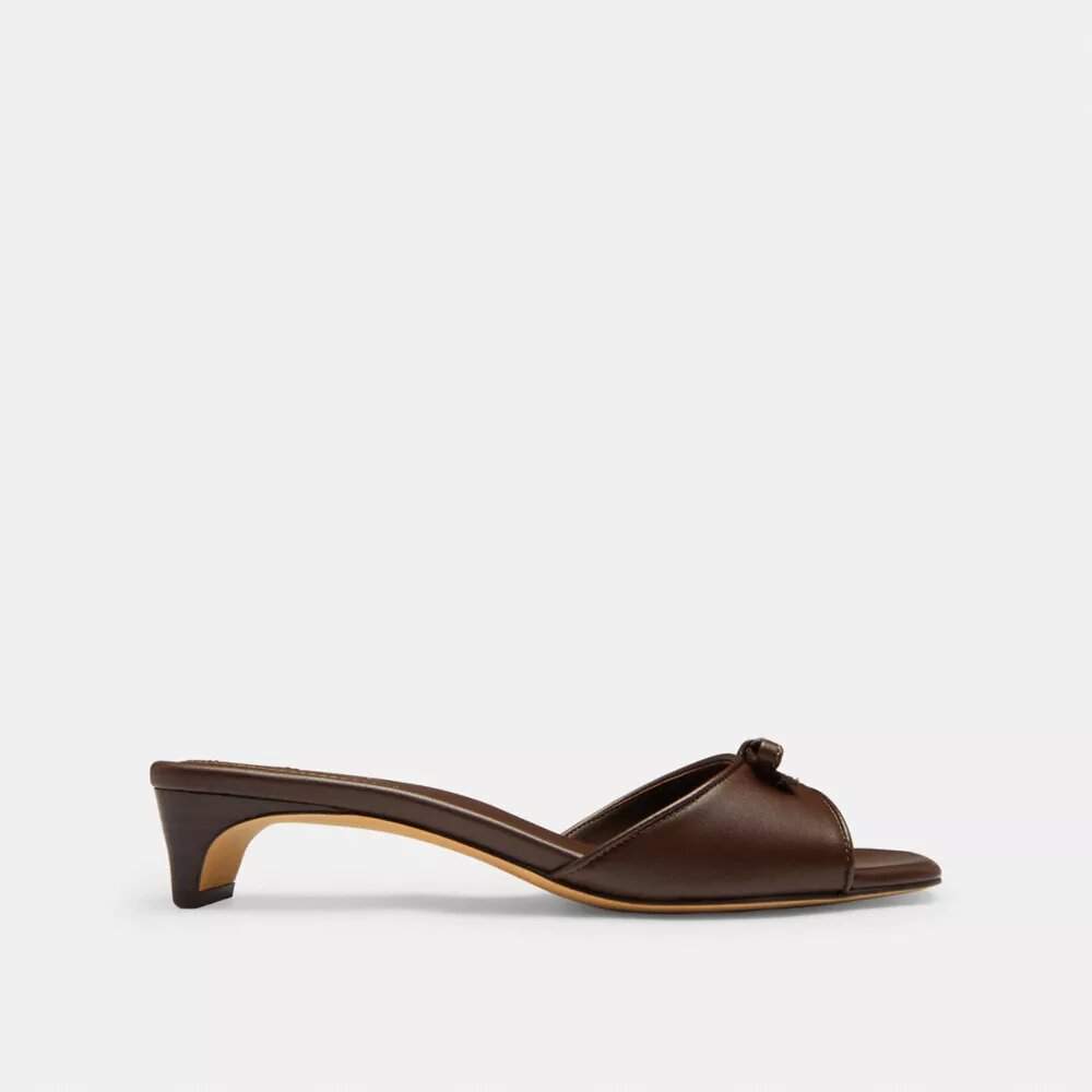 Sandales à talons bobine et nœud