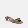 Sandales à talons en jacquard emblématique