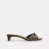 Sandales à talons en jacquard emblématique