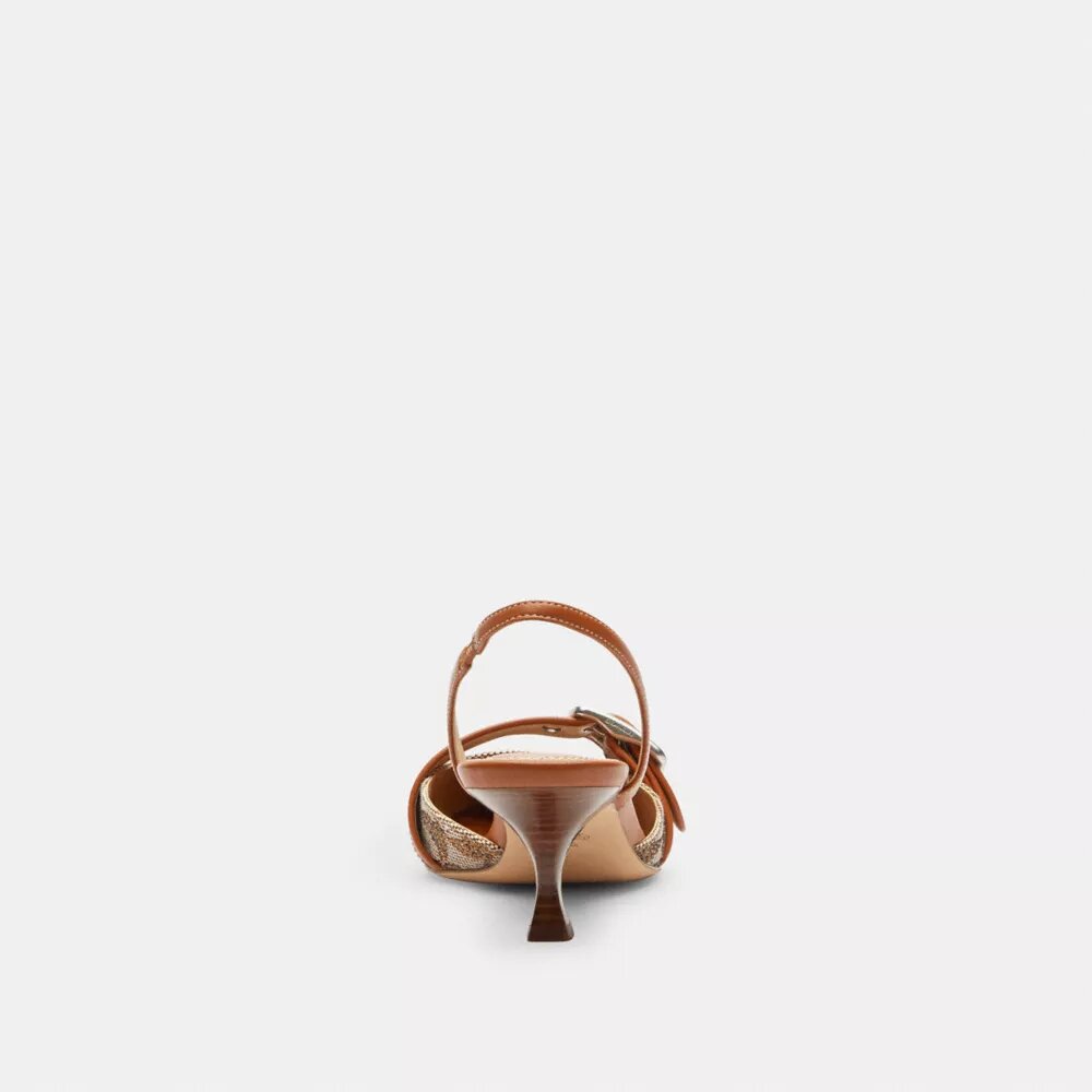 Slingbacks Margot en jacquard Crystal Signature