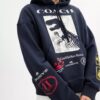 Sweats à capuche ample « Dinosaur Collage » en coton bio
