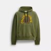 Sweats à capuche teints en pièce avec motif en spirale