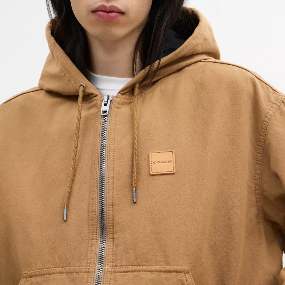 Sweats à capuche zippés en toile