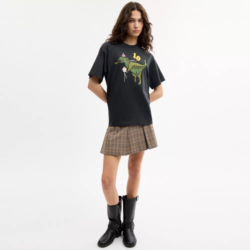 T-shirt ample « 10e anniversaire de Rexy » en coton bio
