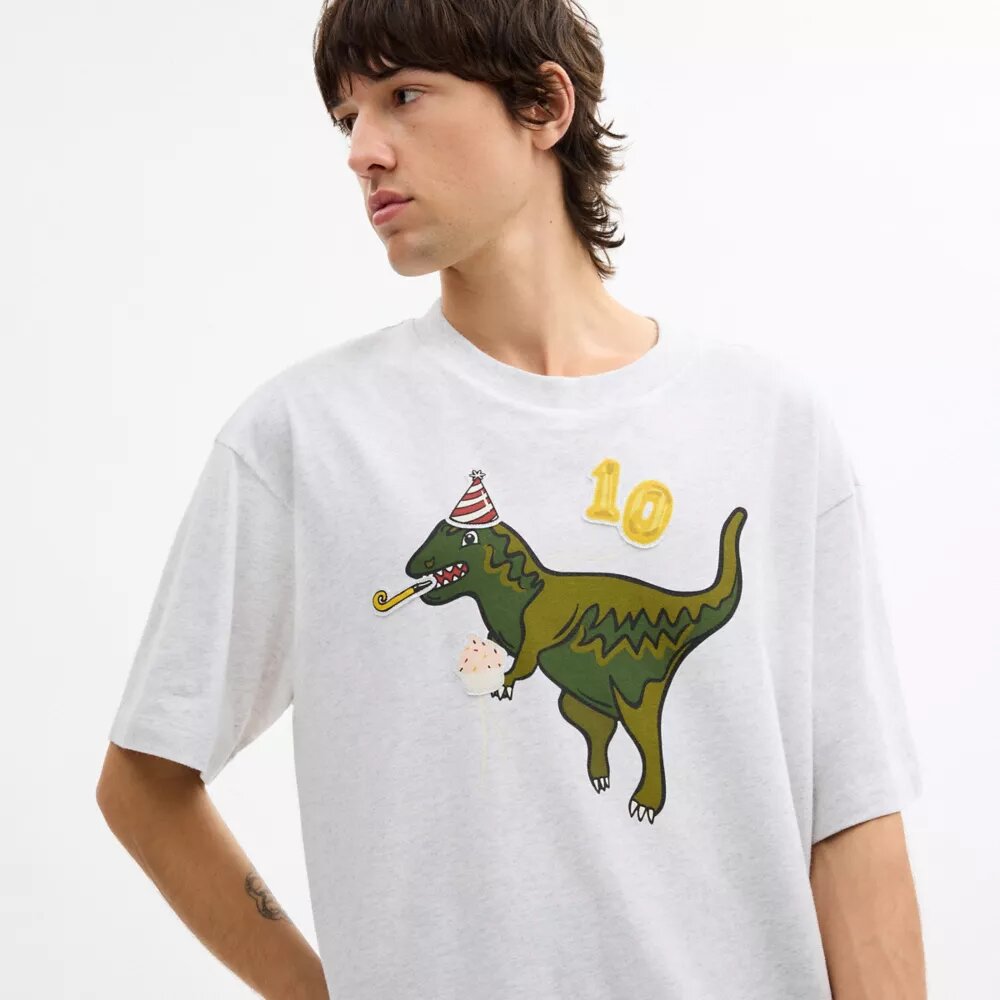 T-shirt ample « 10e anniversaire de Rexy » en coton bio