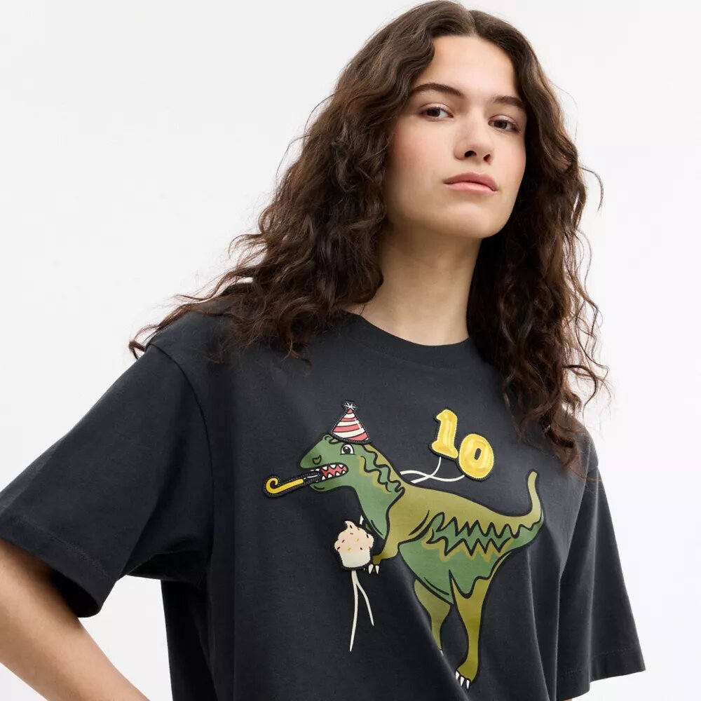 T-shirt ample « 10e anniversaire de Rexy » en coton bio