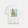 T-shirt ample « Collage Train » en coton biologique