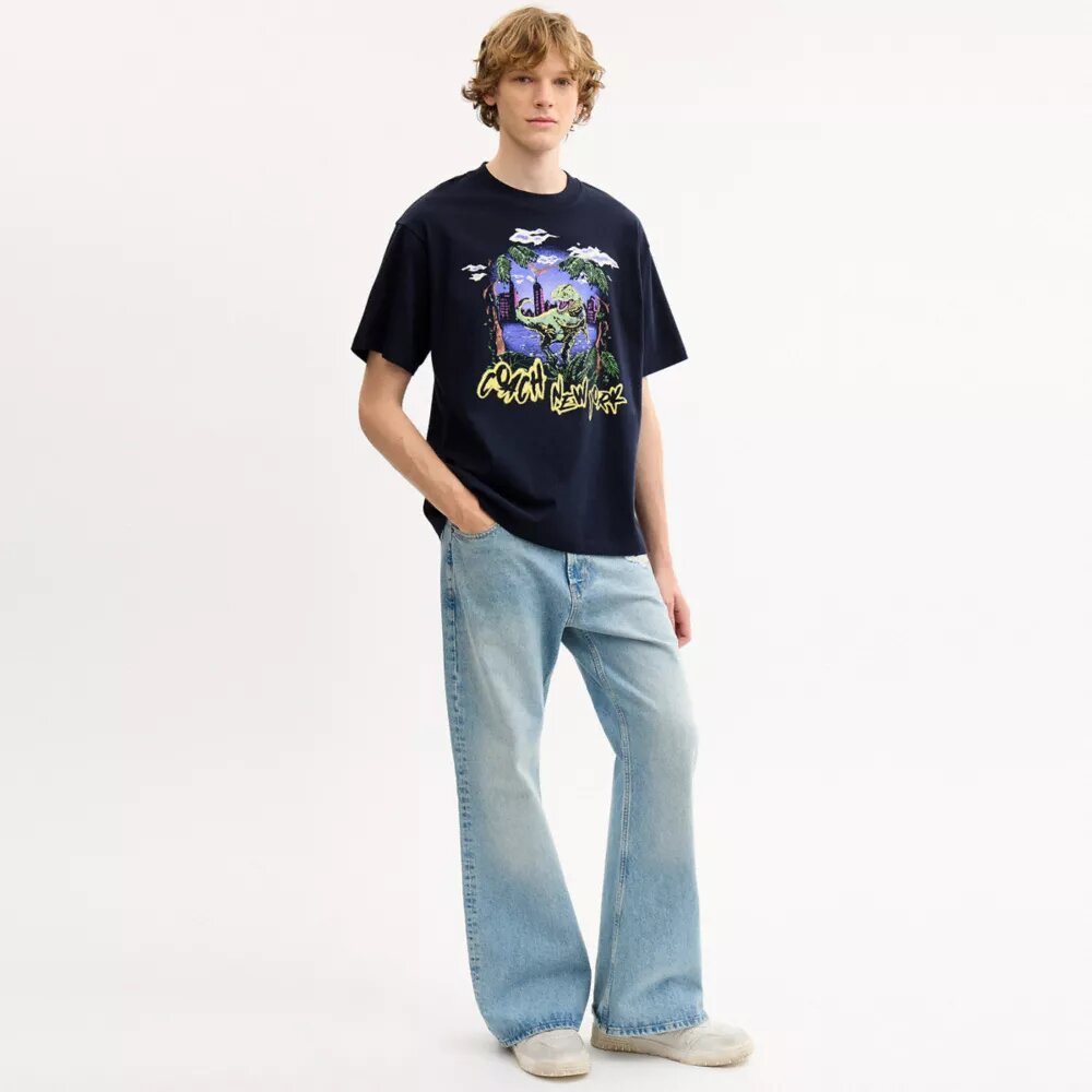 T-shirt ample « Jungle » Rexy 10e anniversaire en coton biologique