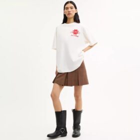 T-shirt ample « Pizza » en coton bio