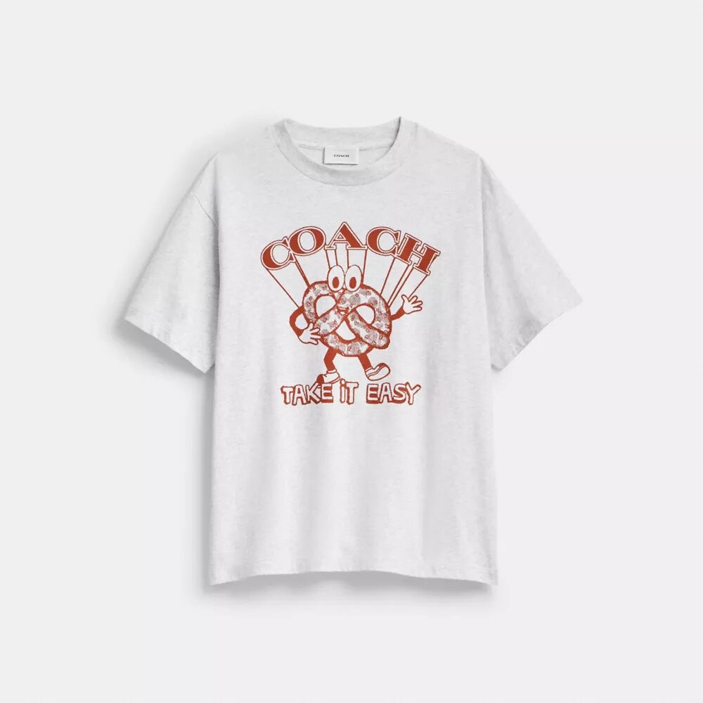 T-shirt ample « Pretzel » en coton biologique