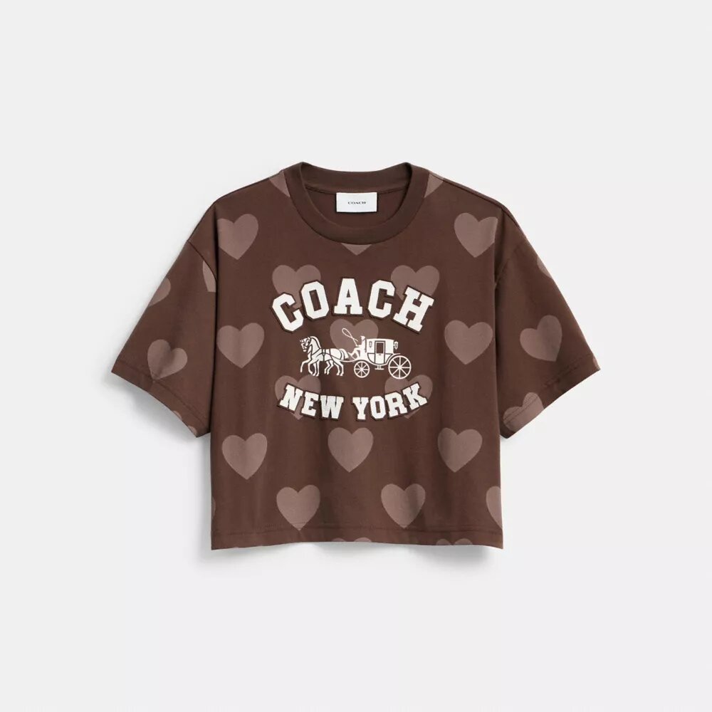 T-shirt court « Horse and Carriage Heart » en coton biologique