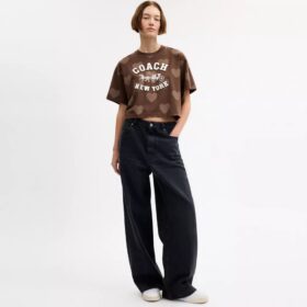 T-shirt court « Horse and Carriage Heart » en coton biologique