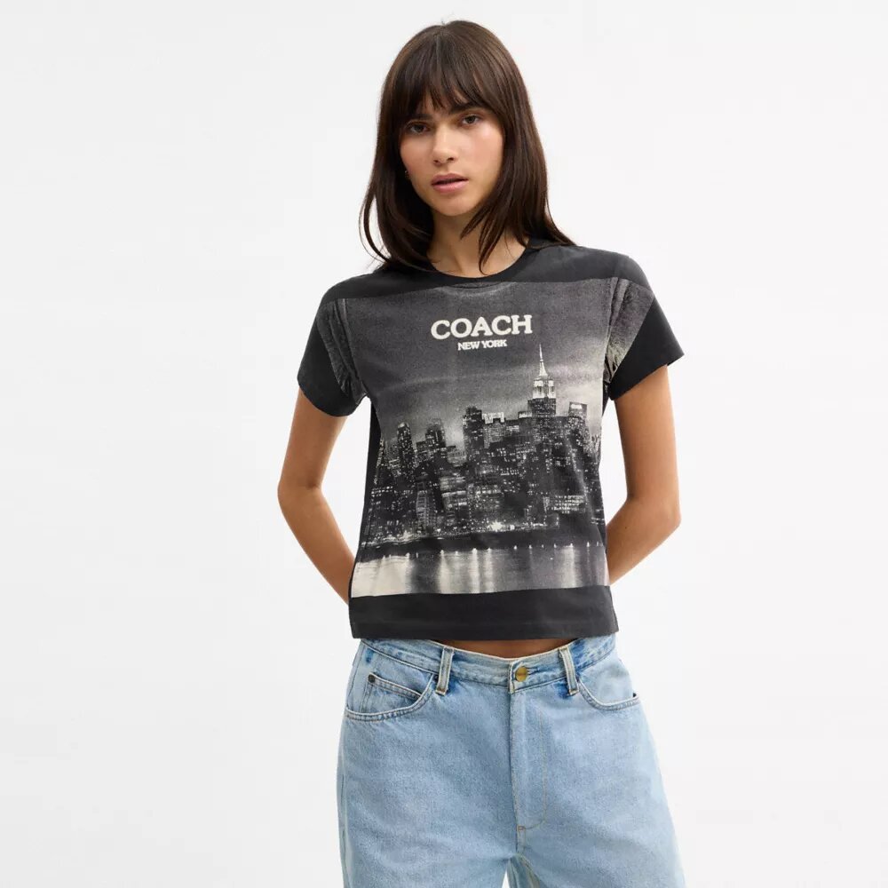 T-shirt « Postcard » coupe années 90