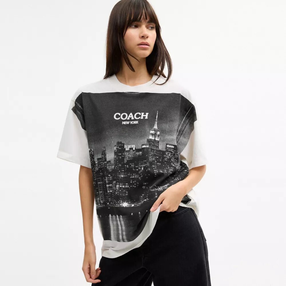 T-shirts ample « Postcard »