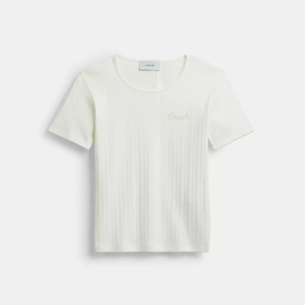 T-shirts Pointelle