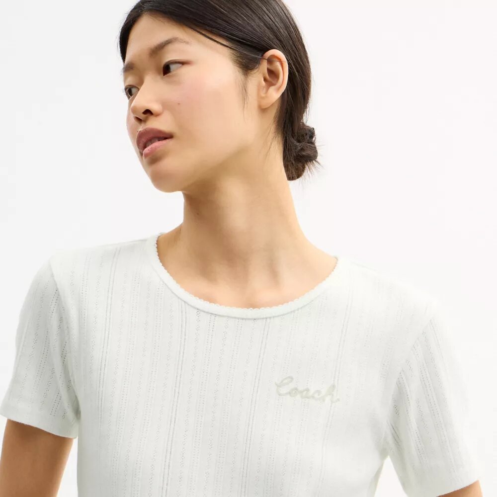 T-shirts Pointelle
