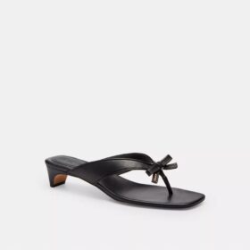 Talon bas avec bride en forme de nœud