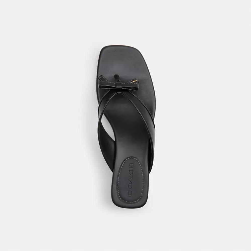 Talon bas avec bride en forme de nœud