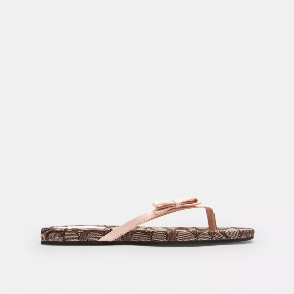 tongs à nœud en jacquard signature
