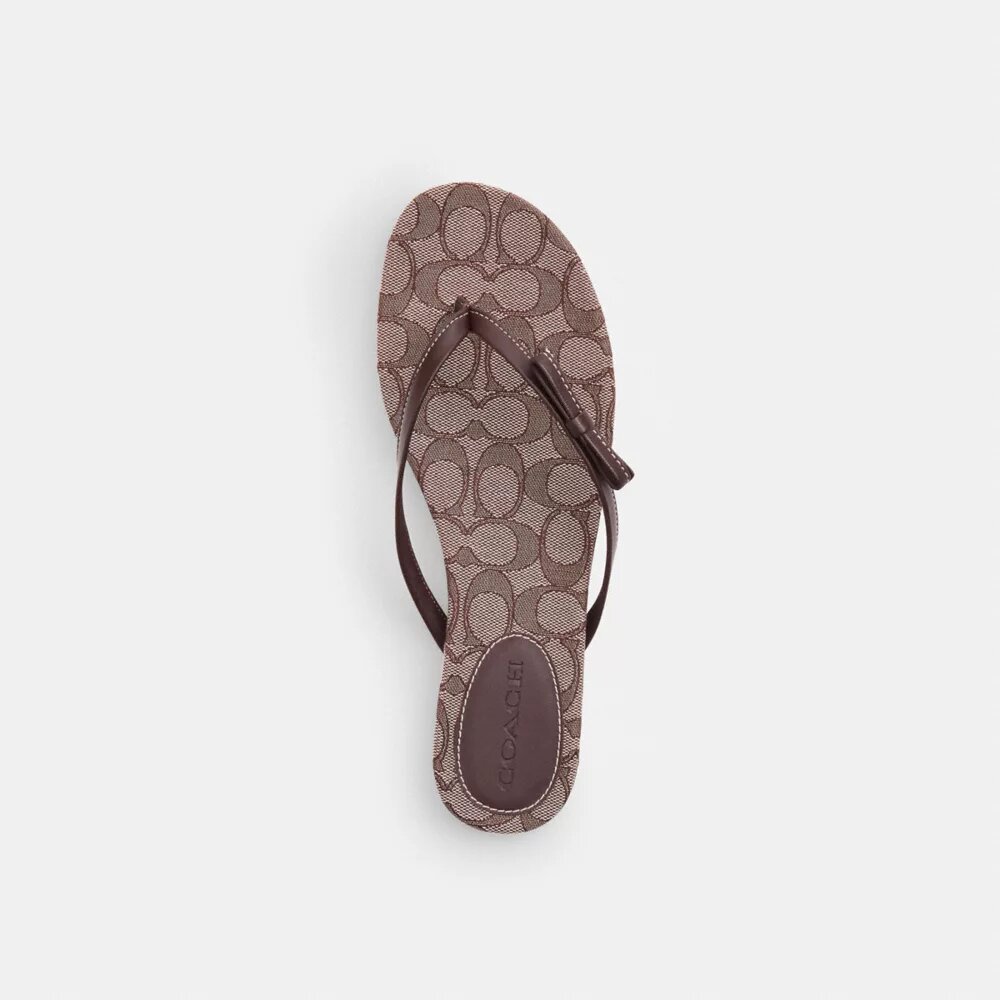 tongs à nœud en jacquard signature