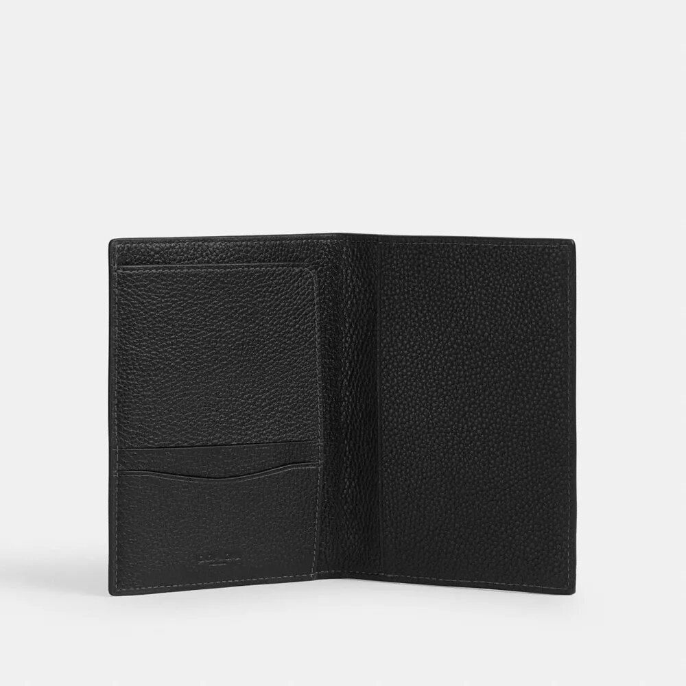Étui à passeport en cuir Maxi Signature