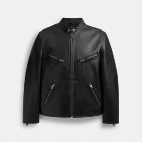 Veste de motard en cuir