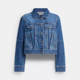 Veste de travail en denim rétréci