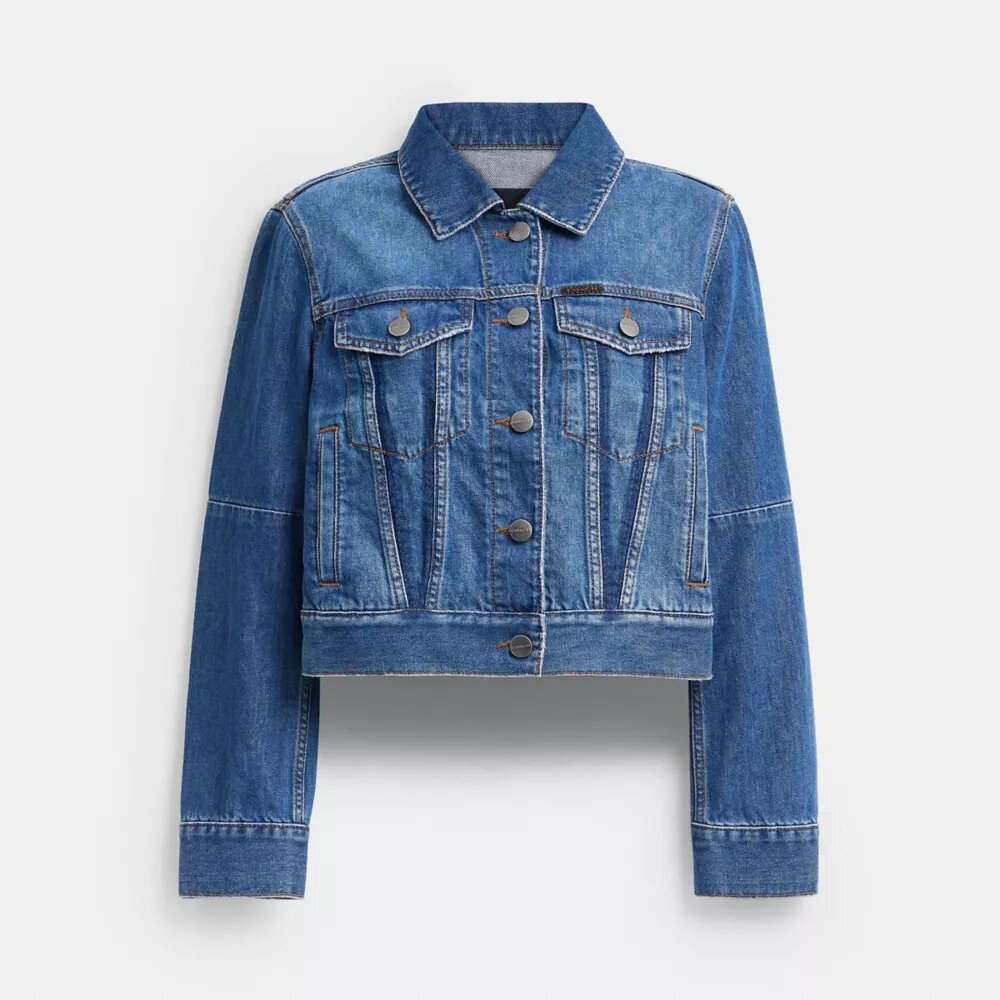 Veste de travail en denim rétréci