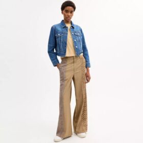 Veste de travail en denim rétréci