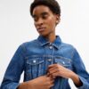 Veste de travail en denim rétréci
