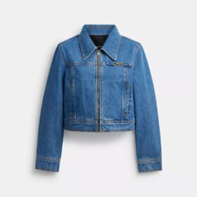 Veste en denim rétréci « Sculpted C » en coton biologique