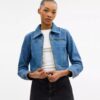 Veste en denim rétréci « Sculpted C » en coton biologique
