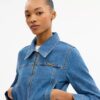 Veste en denim rétréci « Sculpted C » en coton biologique
