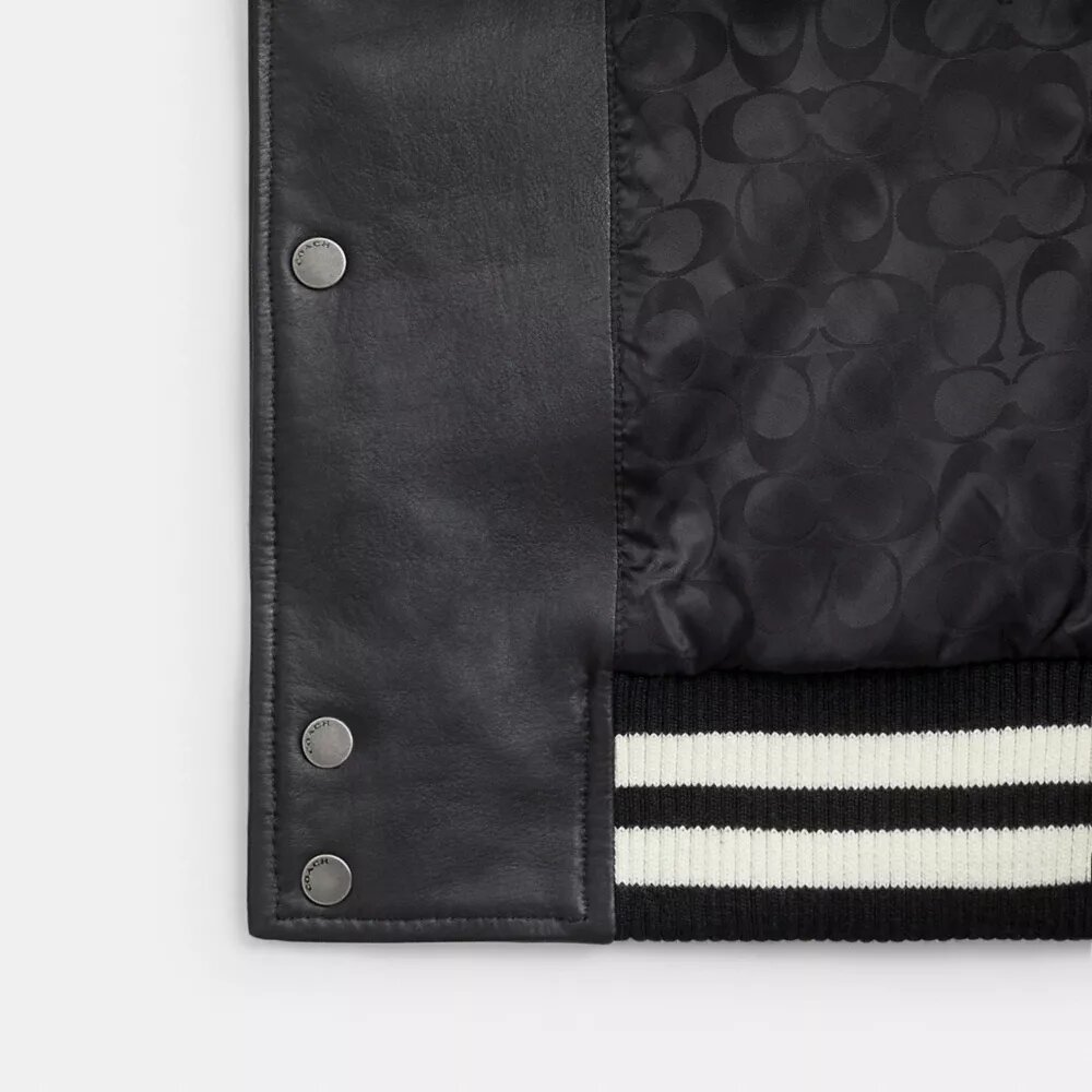 Veste universitaire en cuir