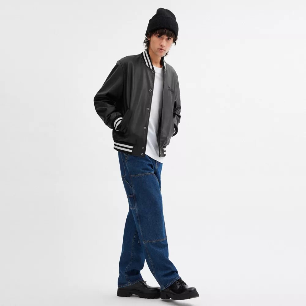 Veste universitaire en cuir